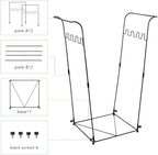 2 Pack Trash Bag Holder, 30-45 Gallon Garbage Bag Holder, Metal Portable Leaf - Image 7