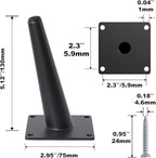 4PCS 5 Inch Matte Black Tapered Angled Legs - Image 3
