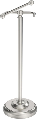 Toilet Paper Holder Stand, Brushed Nickel Toilet Paper Holder Free Standing by WZKALY