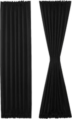 DWCN French Door Curtains – Rod Pocket Thermal Blackout Curtain - Image 7