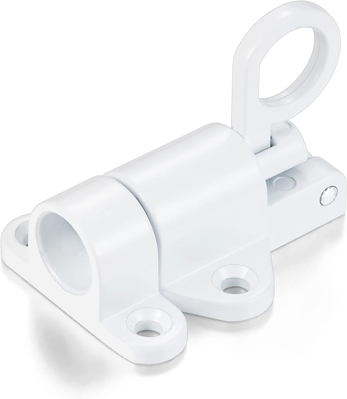 5 Packs Self-Closing Latches，White Spring Door Lock，Resilient Bolt Latch - Image 8