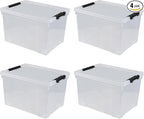 50 L Large Plastic Storage Bins by Knifefish