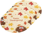 Happy Thanksgiving Turkey Leaves Pattern Dish Scrub Sponges Kitchen Non Scratch Reusable Compressed Cellulose Sponge Hanging for Household Cleaning Washing Dishes Pots and Pans 3 Pack by KOCOART