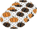 Pumpkin Black Polka Dish Scrub Sponges Kitchen Halloween Non Scratch Reusable Compressed Cellulose Sponge Hanging for Household Cleaning Washing Dishes Pots and Pans 3 Pack by KOCOART