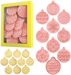 Christmas Ball Cookie Cutters 10Pcs Xmas Ornament Biscuit Molds for Baking by MIANXIAOXIN