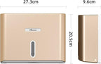 Paper Towel Dispenser Wall Mount, Adhesive No Drilling Multifold Trifold C Fold - Image 9