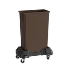 23 Gallon Brown Slim Jim Trash Can by Krollen+Industrial