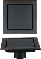 RANDOM Oil Rubbed Bronze Shower Drain Square by RANDOM