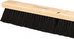 PRO SOURCE 24" Push Broom Head: Poly Bristles, Threaded Wood Block - Image 4