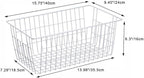 SANNO Wire Metal Baskets Freezer Baskets Farmhouse Organizer Storage Bins Large - Image 7