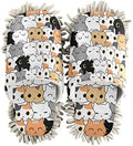 Fisyme Mop Slippers Soft Washable Microfiber Super Chenille Mopping House Home Shoes Mop Slippers for Floor Cleaning
