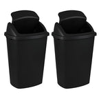 Bringer Black 13 Gallon Kitchen Trash Can - Image 7