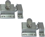 QCAA Traditional Large Oval Turn Cabinet Latch, Solid Brass, by QCAAHardware