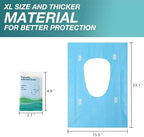 Disposable Waterproof Toilet Seat Covers – Individually Wrapped XL Portable - Image 4