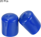 uxcell 20pcs Rubber End Caps 22mm ID Vinyl Round Tube Bolt Cap Cover Screw - Image 2