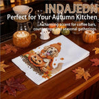 Fall Pumpkin Golden Retriever Kitchen Towels, Golden Retriever Gifts, Farmhouse Autumn Coffee Dog Dish Tea Towels for Kitchen, Halloween Pumpkin Decorative Hand Towel for Bathroom, 16x24 Inch - Image 5