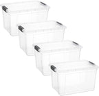 Superio Storage Bins with Lids, Stackable Totes, BPA Free, Odor Free, Organizer - Image 2