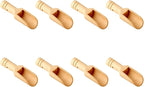 8pcs Mini Wooden Spoons，Mini Bamboo Spoons by Golden+Pearl