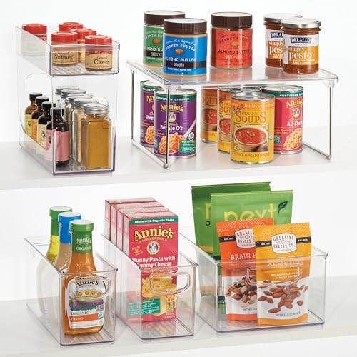 iDesign Stackable Storage Bin with Handles, Clear