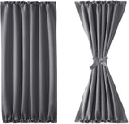 DWCN French Door Curtains – Rod Pocket Thermal Blackout Curtain - Image 7