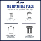 Plasticplace 12-16 Gallon Trash Bags │ 8 Microns │ Black High Density Liners │ - Image 6