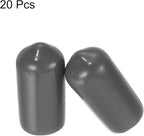 uxcell 20pcs Rubber End Caps 8mm ID Vinyl PVC Round Tube Bolt Cap Cover Screw - Image 2