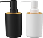 Soap Dispenser for Bathroom and Kitchen, 12oz Modern Minimalist Style Plastic - Image 8