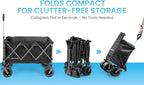 36" Collapsible Wagon Cart - Image 6