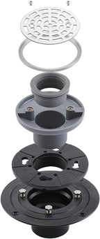 RANDOM Round Shower Drain Brushed Nickel 4 Inch Shower Drain - Image 4