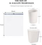 Ultra thick heavy duty Plastic 16 gallon no tear open drawstring trash bags - Image 3