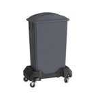 23 Gallon Gray Slim Jim Trash Can by Krollen+Industrial