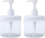 Cosywell Pump Bottle Dispenser Plastic Refillable Bottles Wide Mouth Jar Style by Cosywell