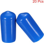 uxcell 20pcs Rubber End Caps 9.5mm ID Vinyl PVC Round Tube Bolt Cap Cover Screw - Image 2