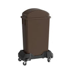 23 Gallon Brown Slim Jim Trash Can by Krollen+Industrial