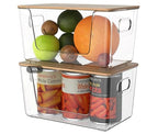 Trash Bag Holders with Bamboo Lids 2 Pack, Garbage Bag Dispenser with Lid - Image 6