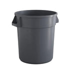 20 Gallon Gray Round Commercial Trash Can by Krollen+Industrial