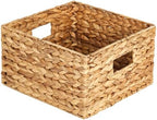Honey-Can-Do Woven Water Hyacinth Wicker Storage Baskets, Nesting Set of 3