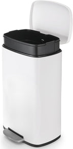 13.2 Gal Kitchen Trash Can, 50L Recycling or Garbage Bin, Brushed Stainless by ComfyCorner