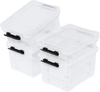 4 Pack 22 Quart Latch Box, Buckle Up Storage Box Set - Image 7