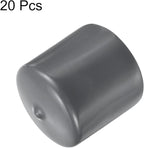 uxcell 20pcs Rubber End Caps 42mm ID Vinyl Round Tube Bolt Cap Cover Thread - Image 2