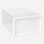 Amazon Basics Stackable and Foldable Clear Shoe Storage Organizer Box - Image 4