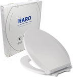 HARO | ELONGATED Toilet Seat | Slow-Close-Seat | Heavy-Duty up to 550 lbs by HARO