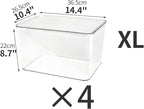 4-Piece Set, Plastic Storage Bin - Image 6