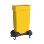 23 Gallon Yellow Slim Jim Trash Can by Krollen+Industrial