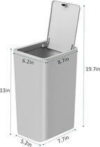 TIPGO Bathroom Trash Can with Lid, 10 Liter/ 2.6 Gallon Slim Garbage Can - Image 6