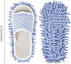 Microfiber Mop Slippers for Floor Cleaning - Washable & Detachable, Household Tool for Women Men 35-44, Blue - Image 5
