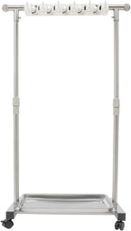 Broom Mop Holder, Movable Put Wet Mops Broom Floor Standing Cleaning Tool Rack by Eapmic