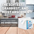 MW Pro Microfiber Cleaning Cloth | White | Size 16" x 16" | All Purpose - Image 2