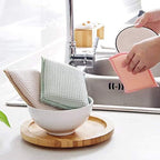 JEBBLAS Bamboo Natural Absorbent Sponges Kitchen Cleaning Sponges Reusable Dish - Image 8