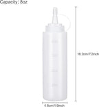 Condiment Squeeze Bottles Ketchup Dispenser, 4 Pack 8oz Squeeze Bottles - Image 2